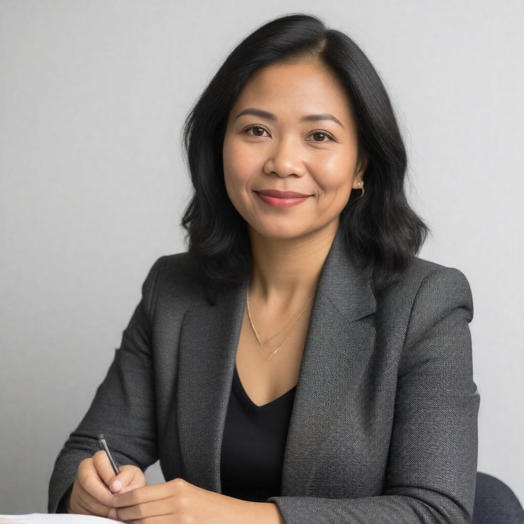 Click to view larger image AI-created image of Sheila Coronel