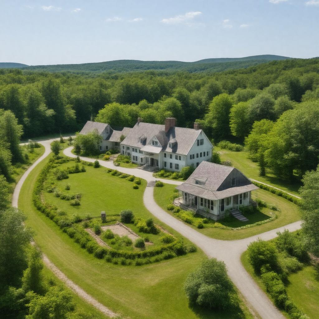 AI-created image of Shelburne Museum