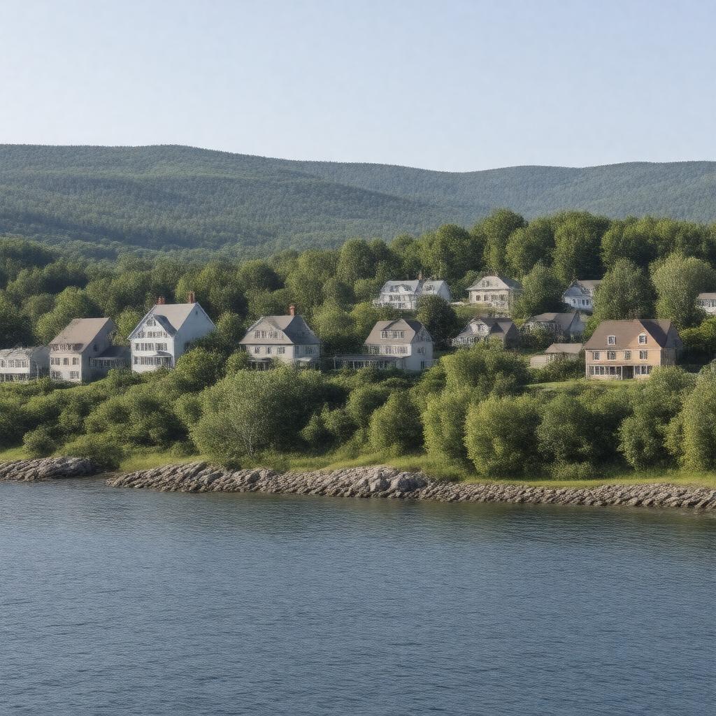 AI-created image of Shelburne, Vermont