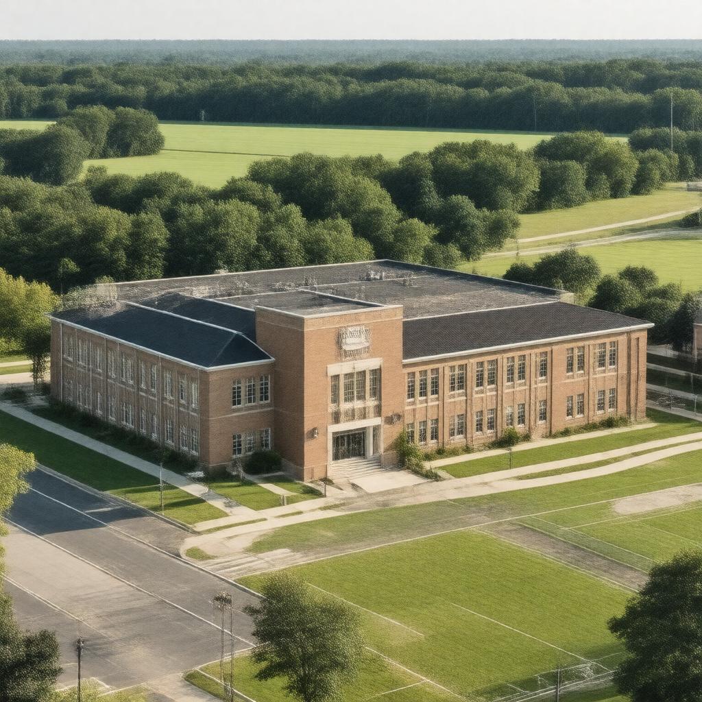 AI-created image of Shelbyville Senior High School