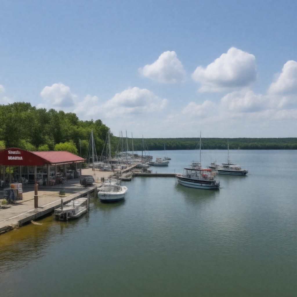 Click to view larger image AI-created image of Shell Knob Marina