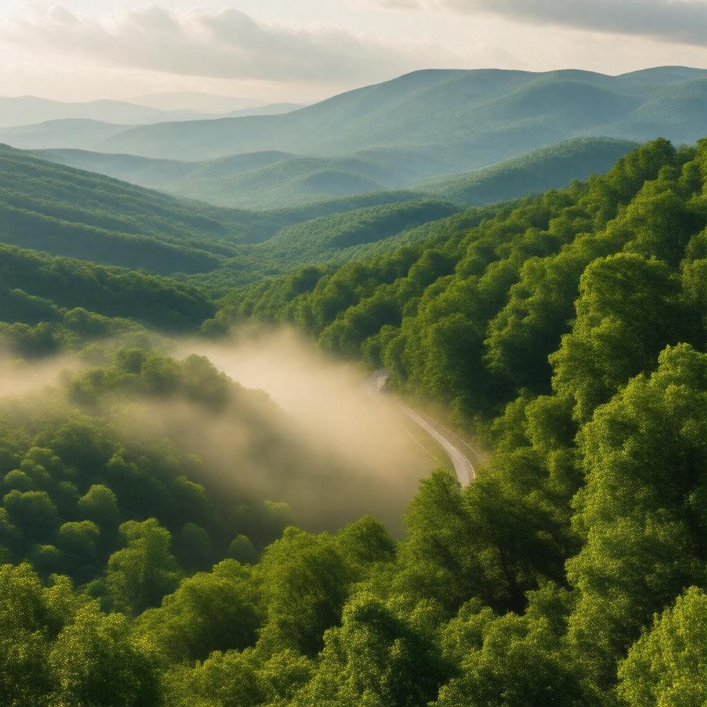 AI-created image of Shenandoah National Park
