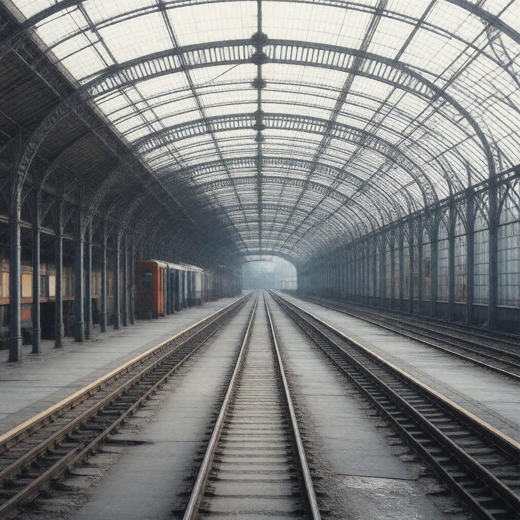 AI-created image of Shepherd's Bush Sidings