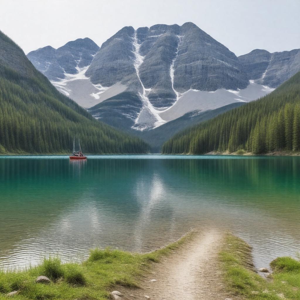 AI-created image of Sherbrooke Lake