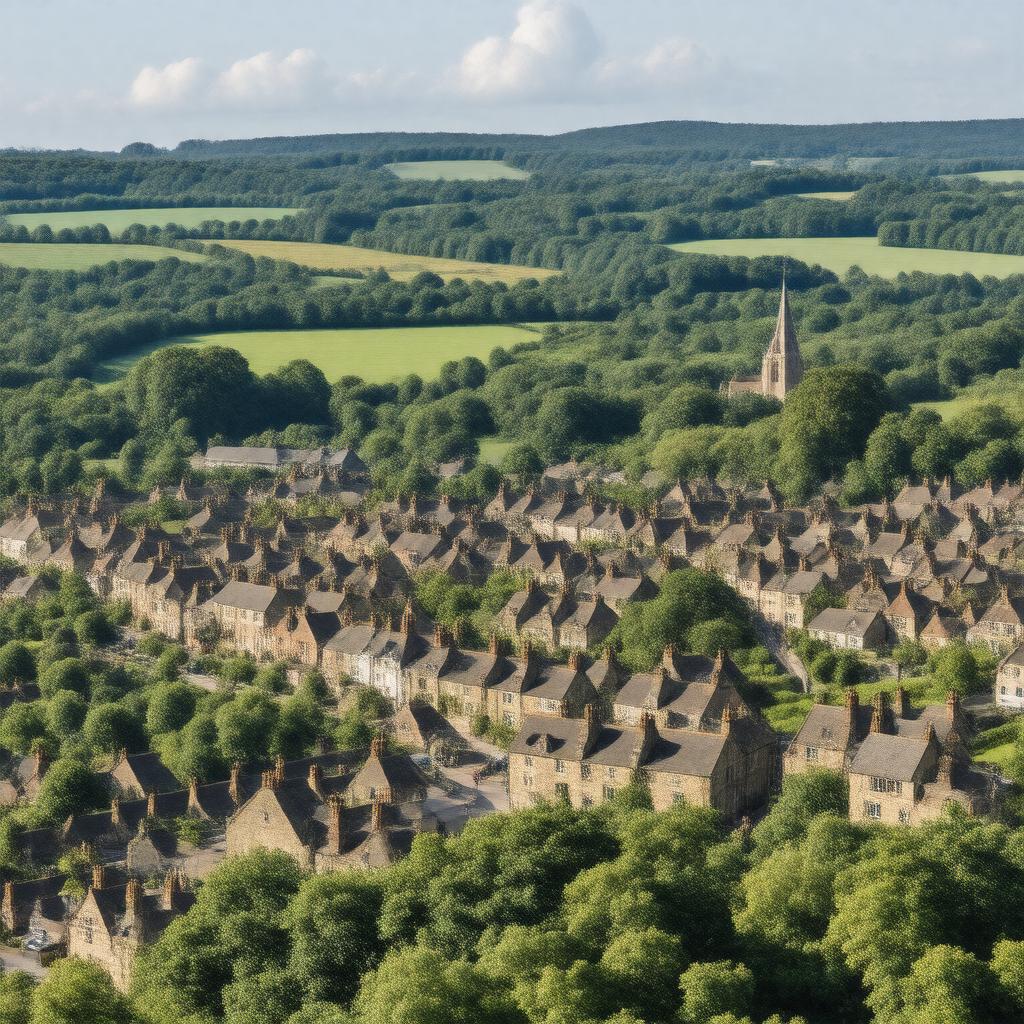 AI-created image of Sherburn in Elmet, England
