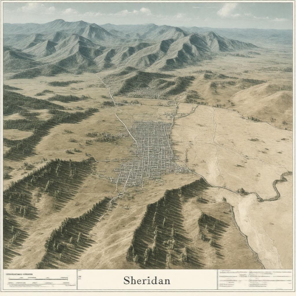 AI-created image of Sheridan County