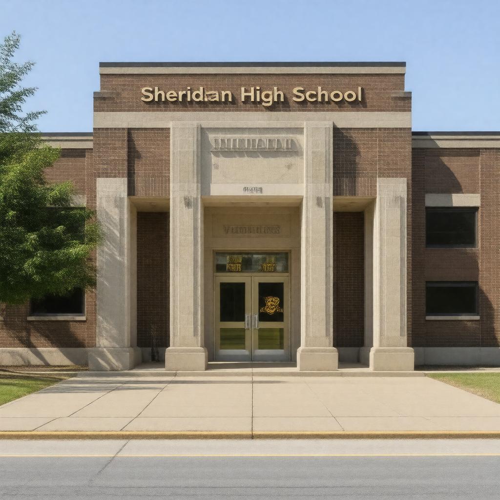 AI-created image of Sheridan High School