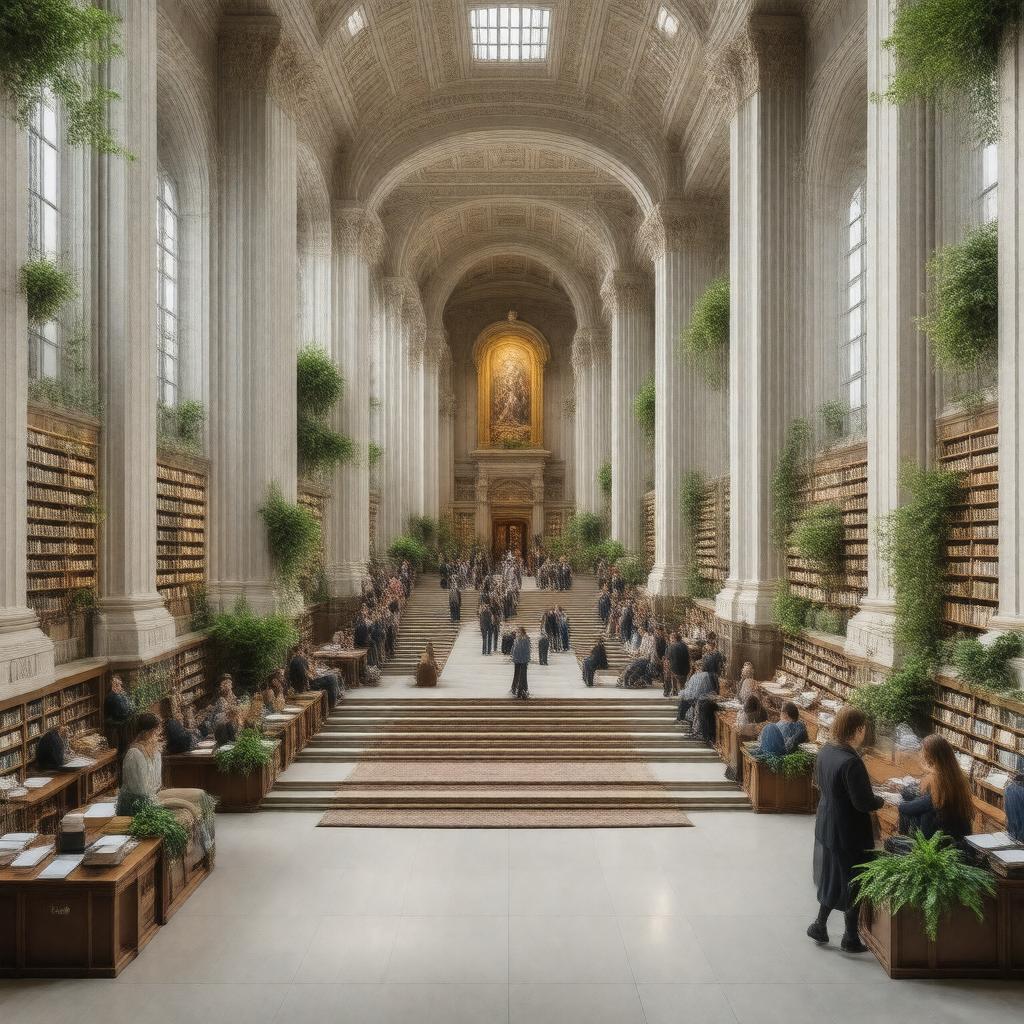 AI-created image of Sheridan Libraries