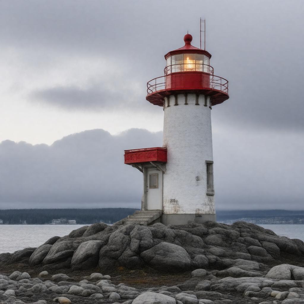 Click to view larger image AI-created image of Sheringham Lighthouse