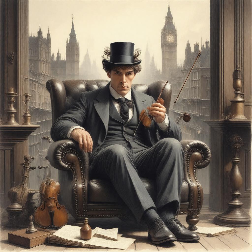 AI-created image of Sherlock Holmes