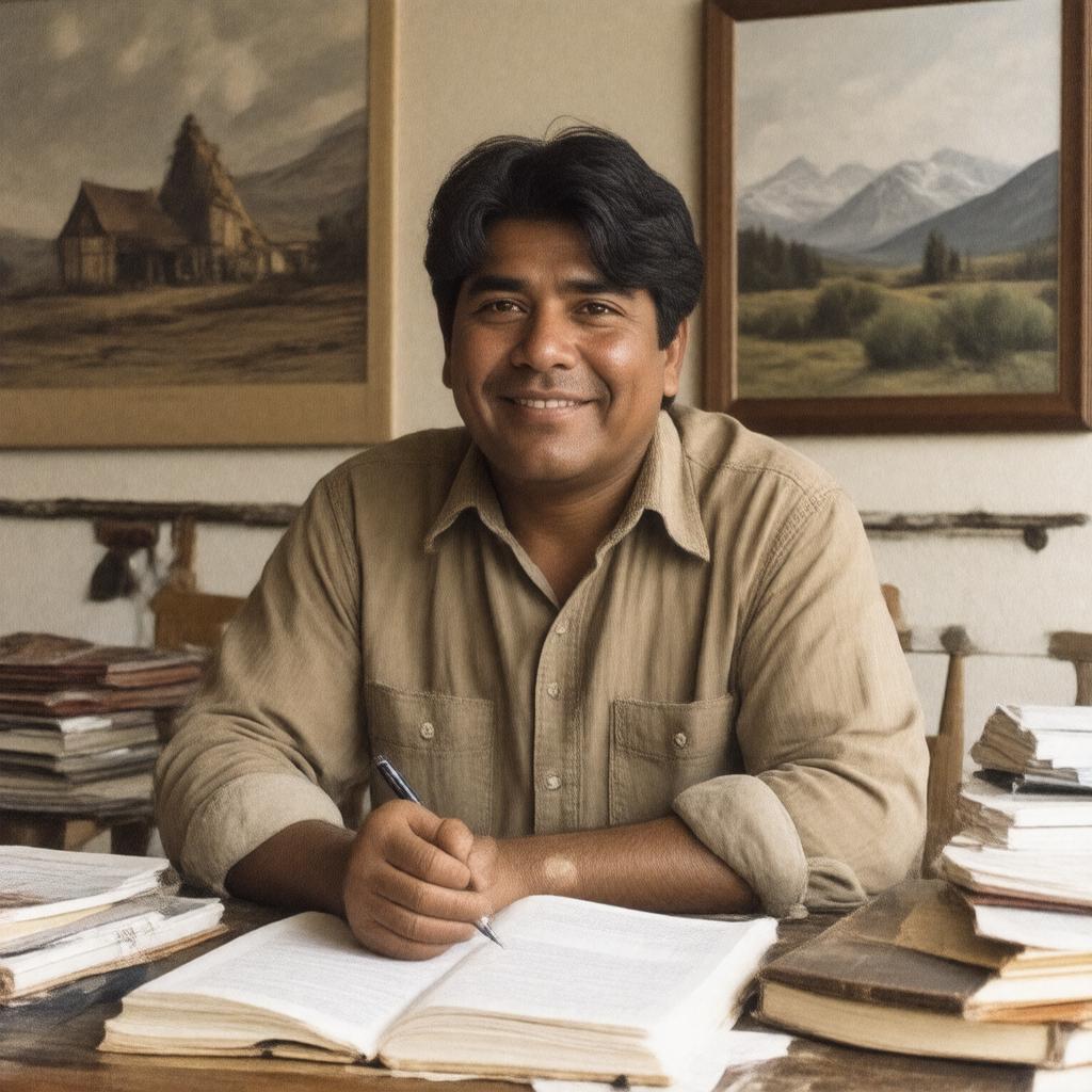 AI-created image of Sherman Alexie
