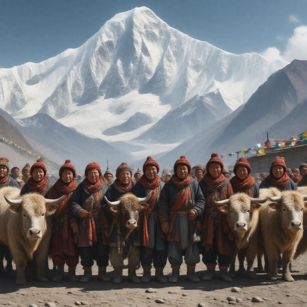 AI-created image of Sherpa people