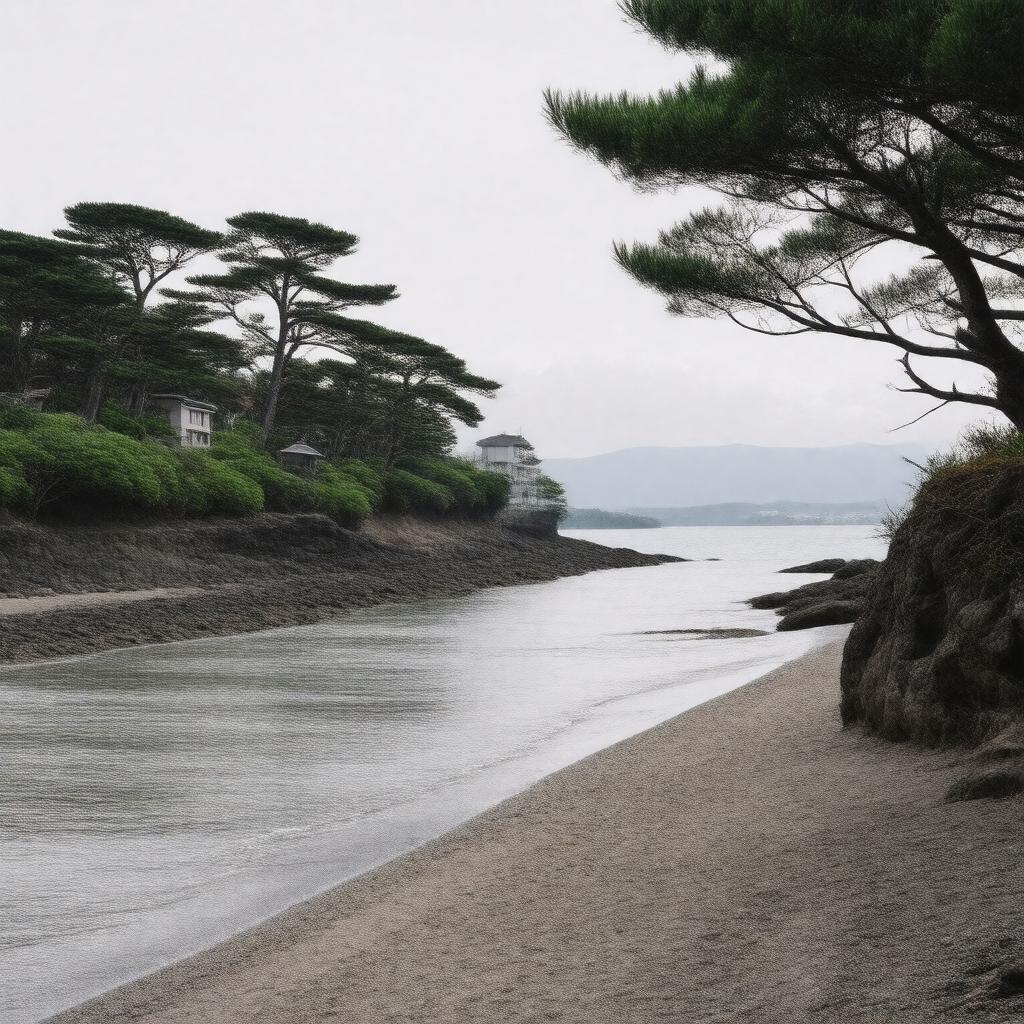 AI-created image of Shichigahama, Japan