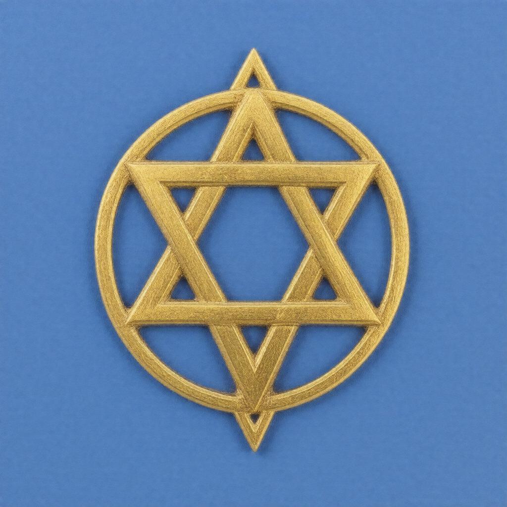 Click to view larger image AI-created image of Shield of David