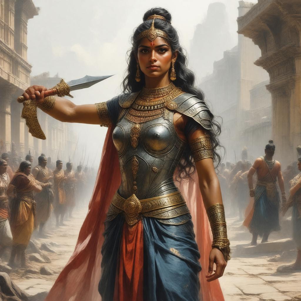 AI-created image of Shikhandi