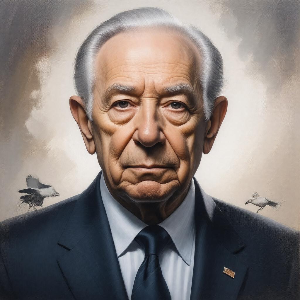 AI-created image of Shimon Peres