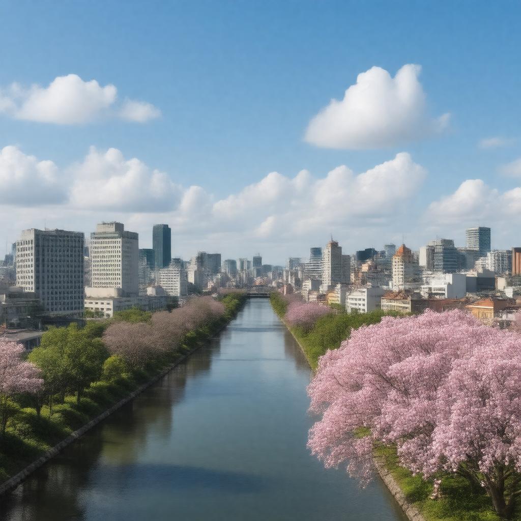 AI-created image of Shinagawa, Japan