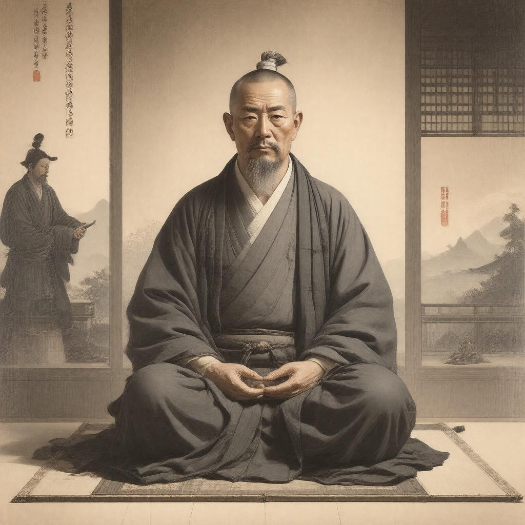 AI-created image of Shinran