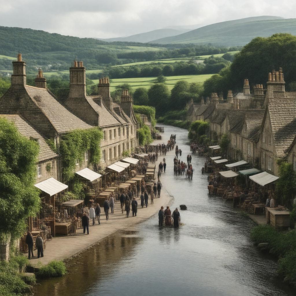 AI-created image of Shipston-on-Stour, Warwickshire, England