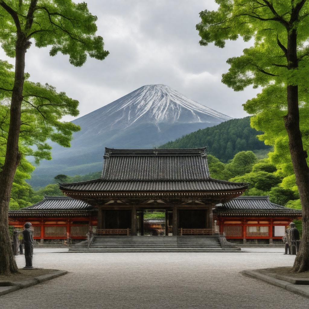 Click to view larger image AI-created image of Shirayama Hime Shrine