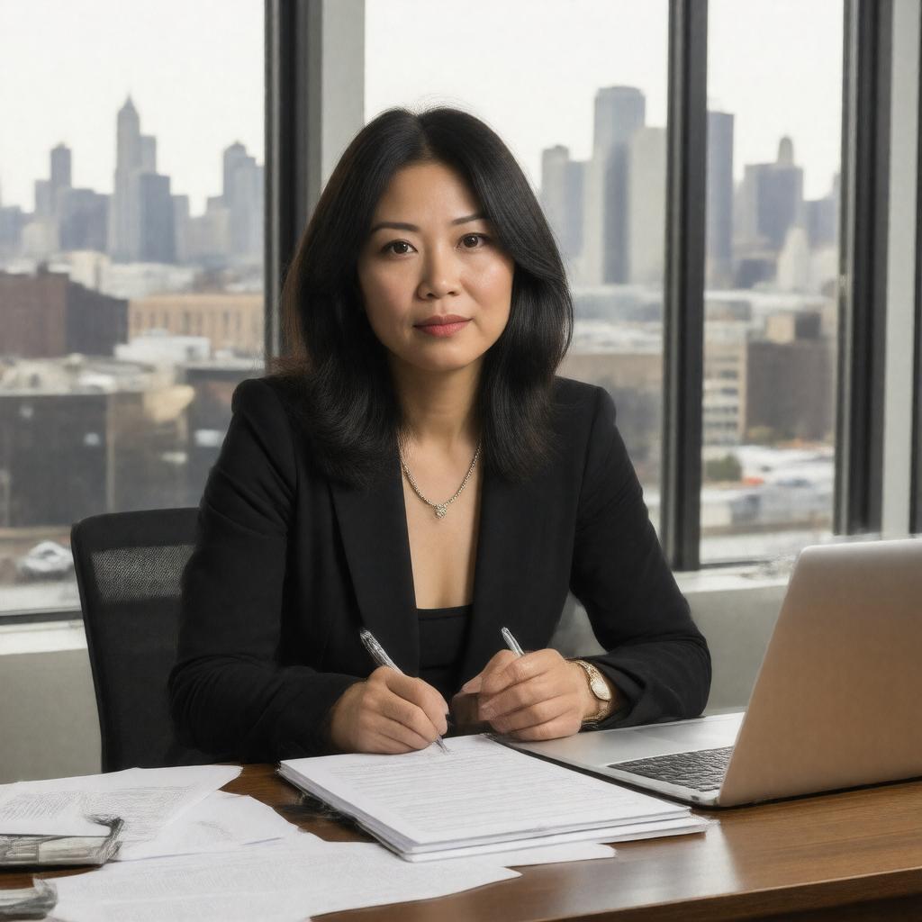 AI-created image of Shirley Leung