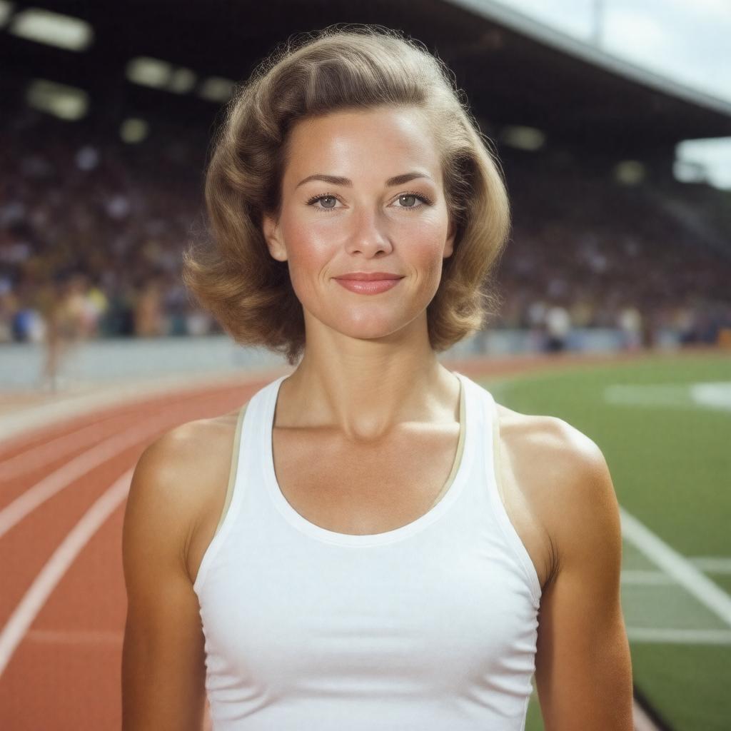 AI-created image of Shirley Strickland