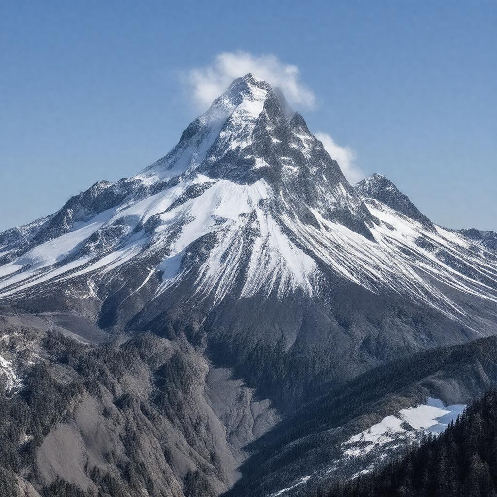 AI-created image of Shishaldin Volcano
