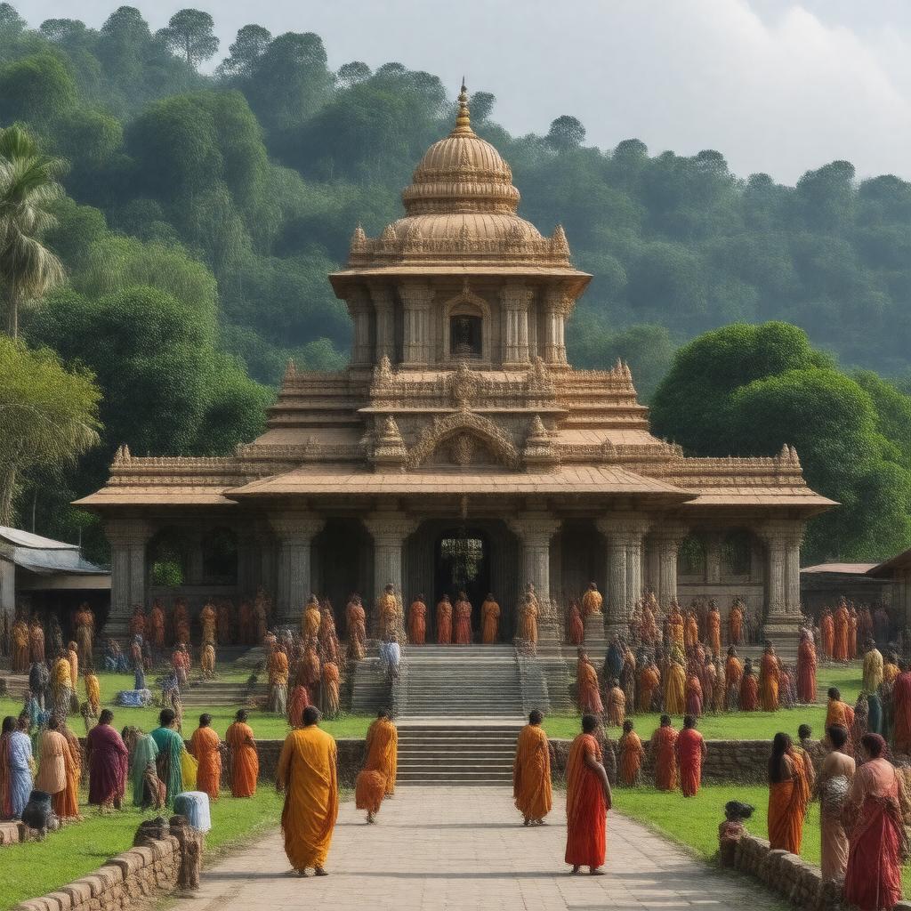 AI-created image of Shitala Mata Temple