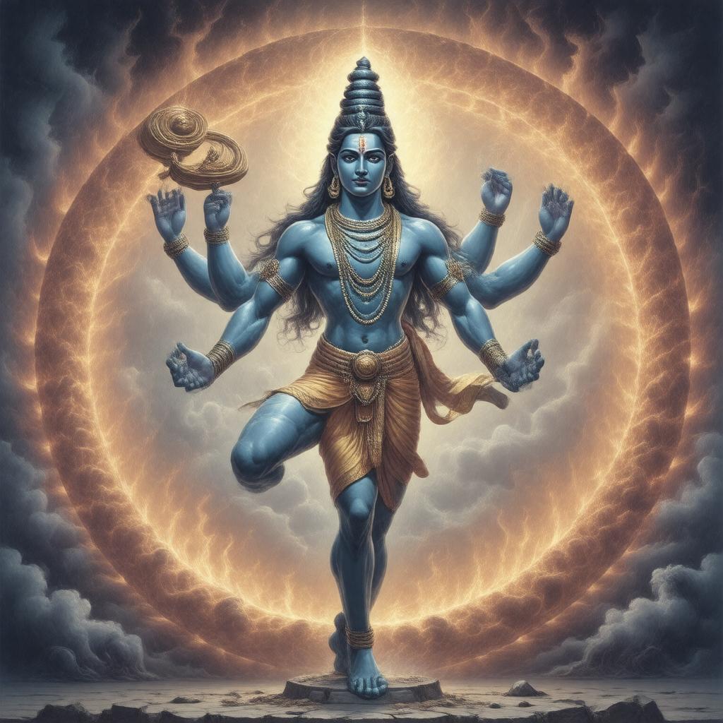 Click to view larger image AI-created image of Shiva as Nataraja