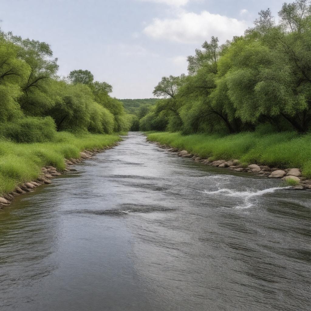 AI-created image of Shoal Creek