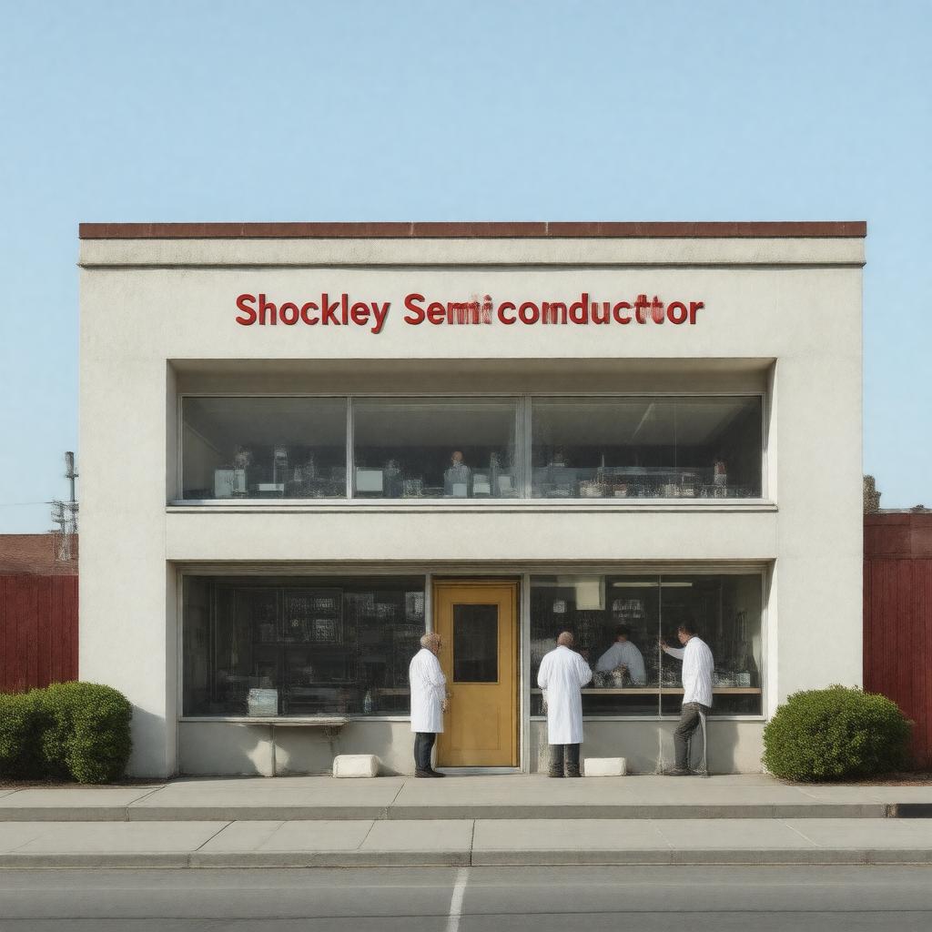 Click to view larger image AI-created image of Shockley Semiconductor Laboratory
