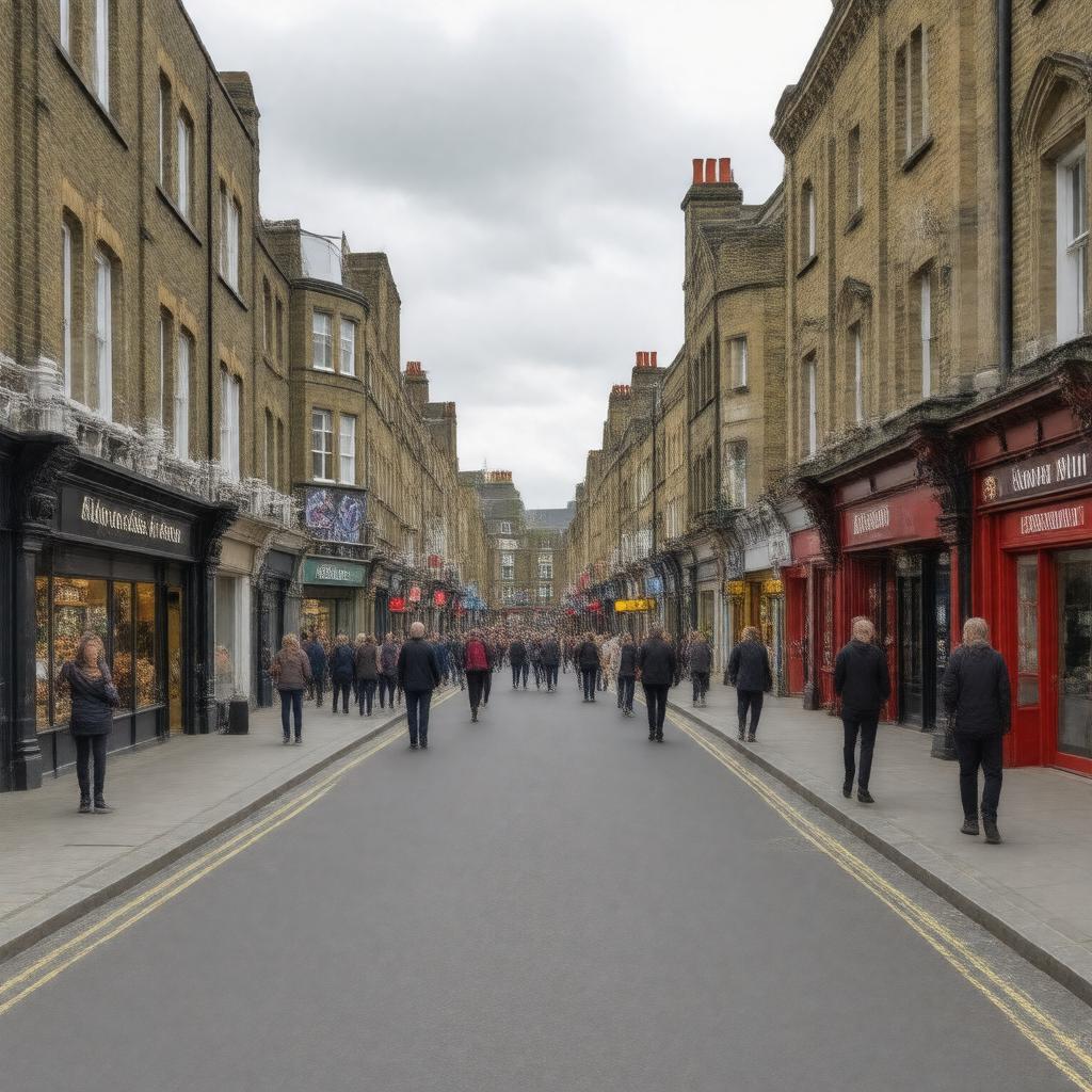 Click to view larger image AI-created image of Shoreditch High Street