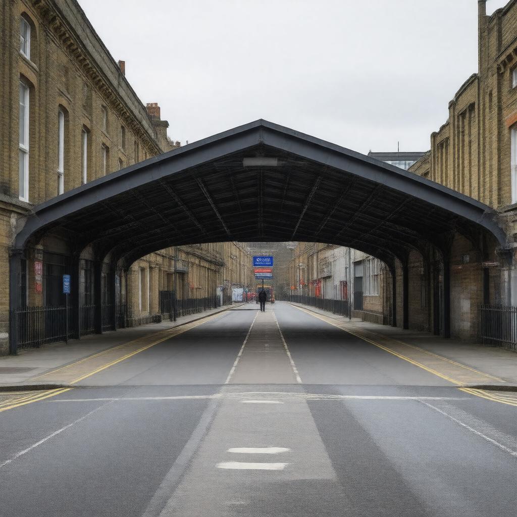 AI-created image of Shoreditch High Street station