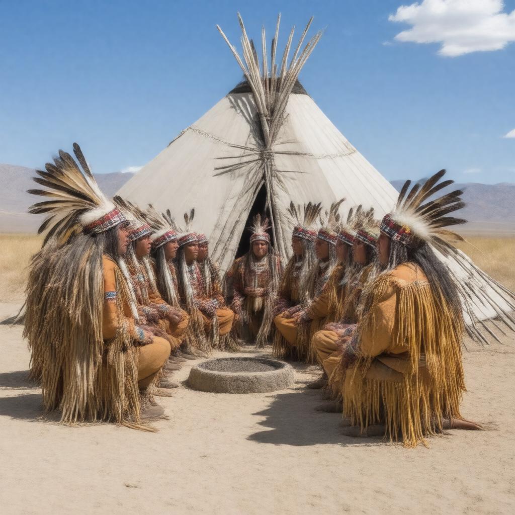 AI-created image of Shoshone people