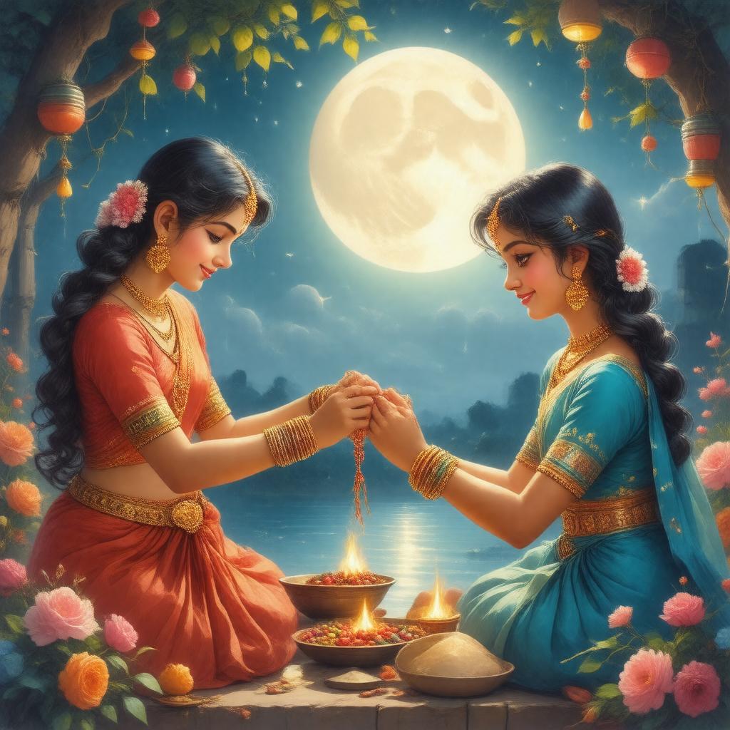 AI-created image of Shravana Purnima