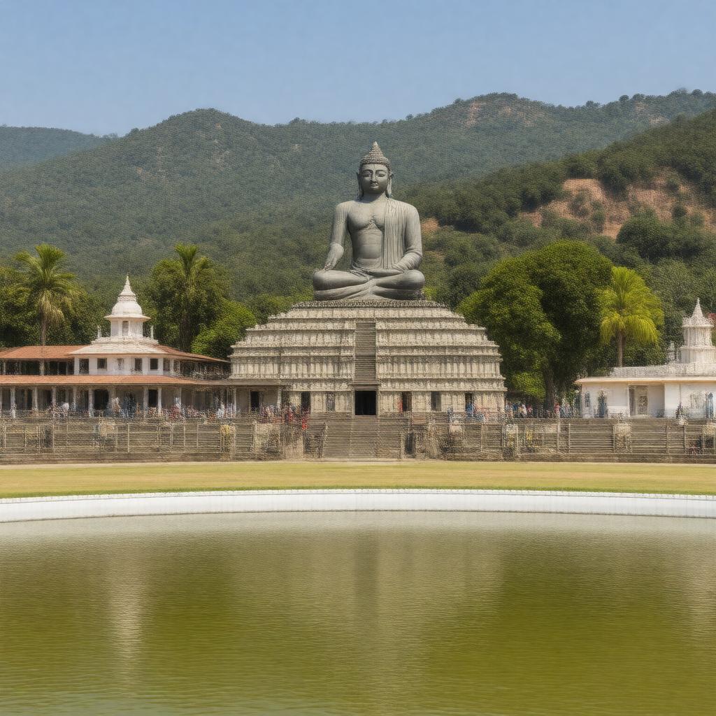 AI-created image of Shravanabelagola