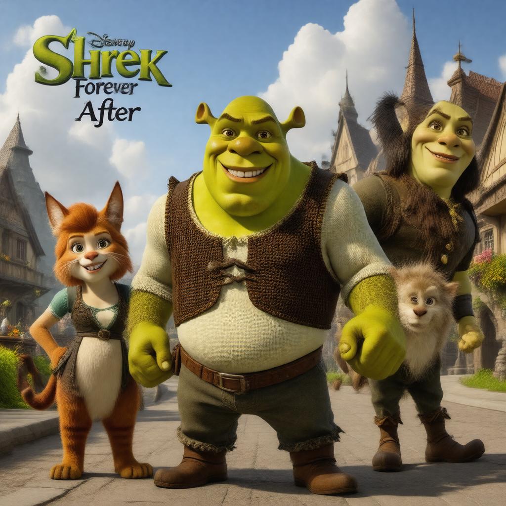 AI-created image of Shrek Forever After