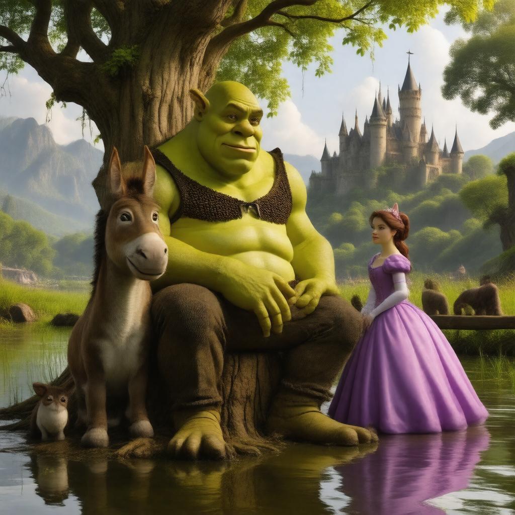 AI-created image of Shrek film series