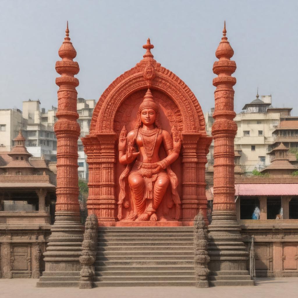 AI-created image of Shri Harsiddhi Mata Temple
