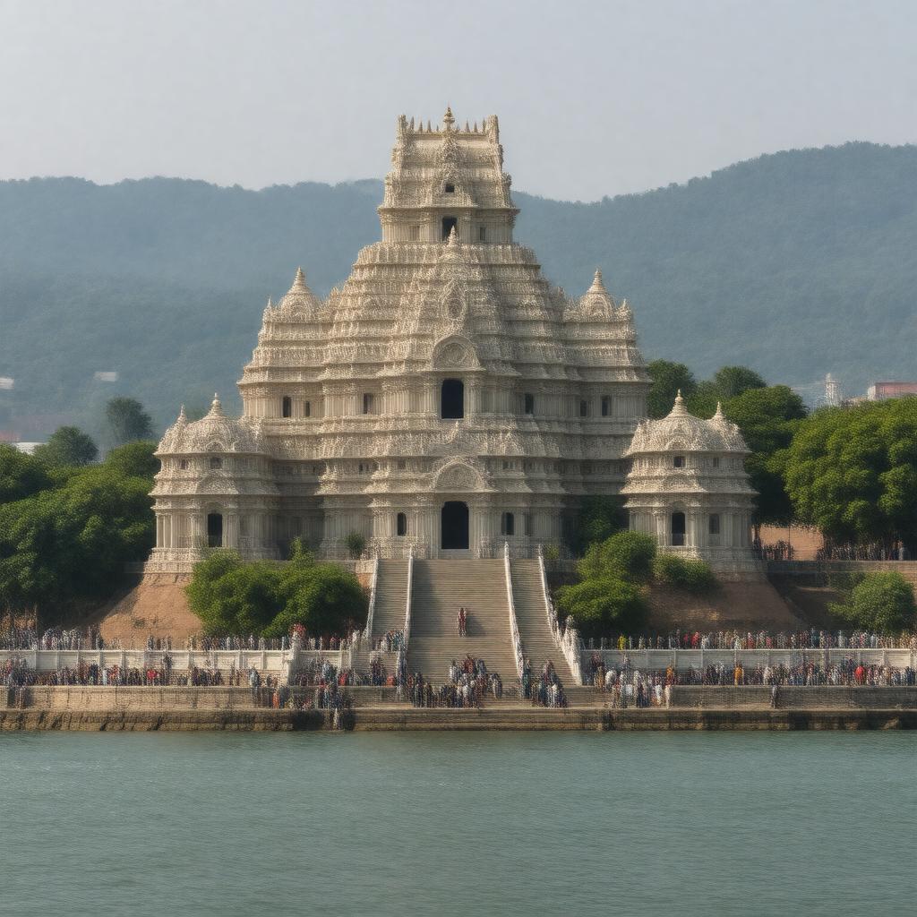 Click to view larger image AI-created image of Shri Kanaka Durga Temple