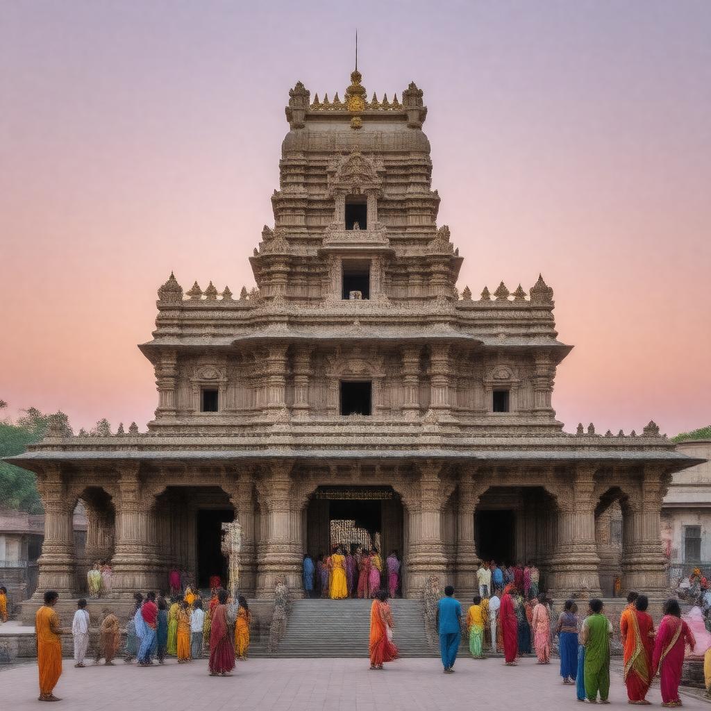 AI-created image of Shri Tulja Bhavani Temple