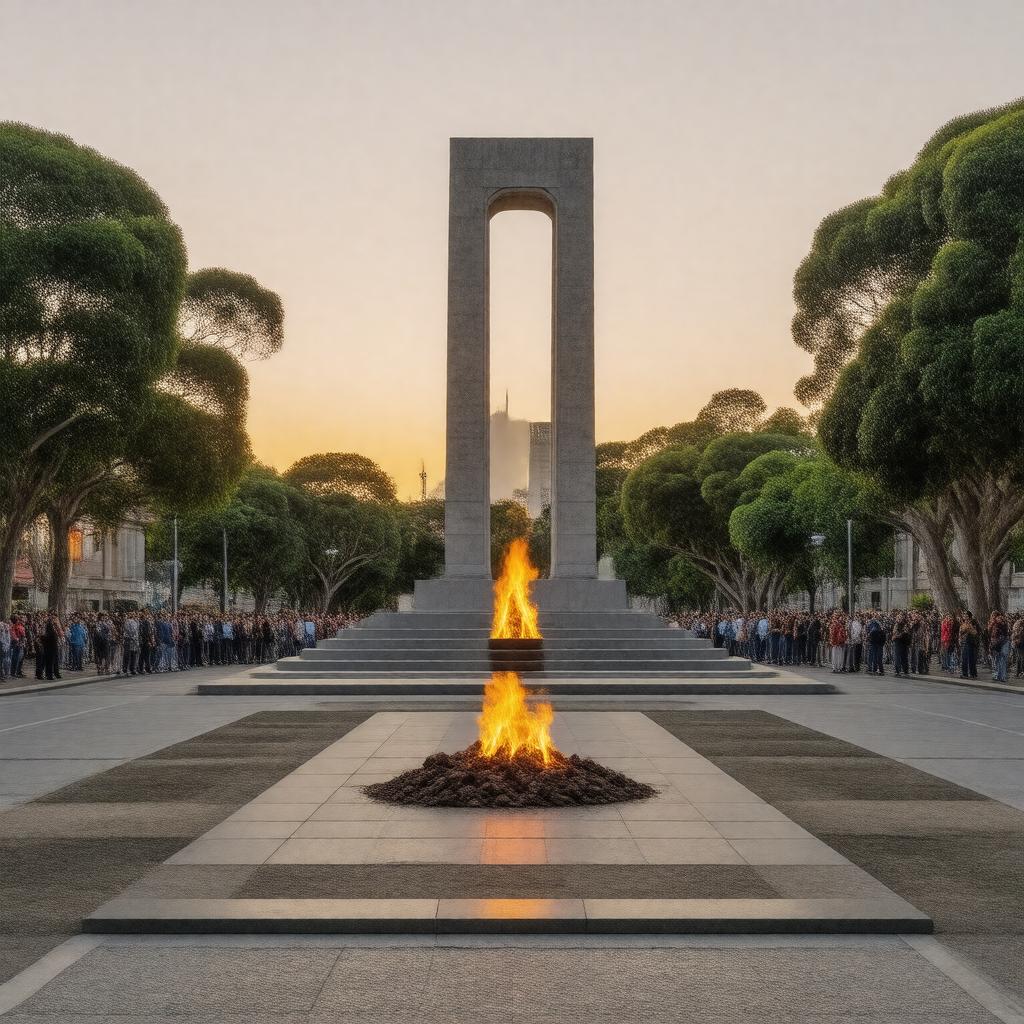 AI-created image of Shrine of Remembrance