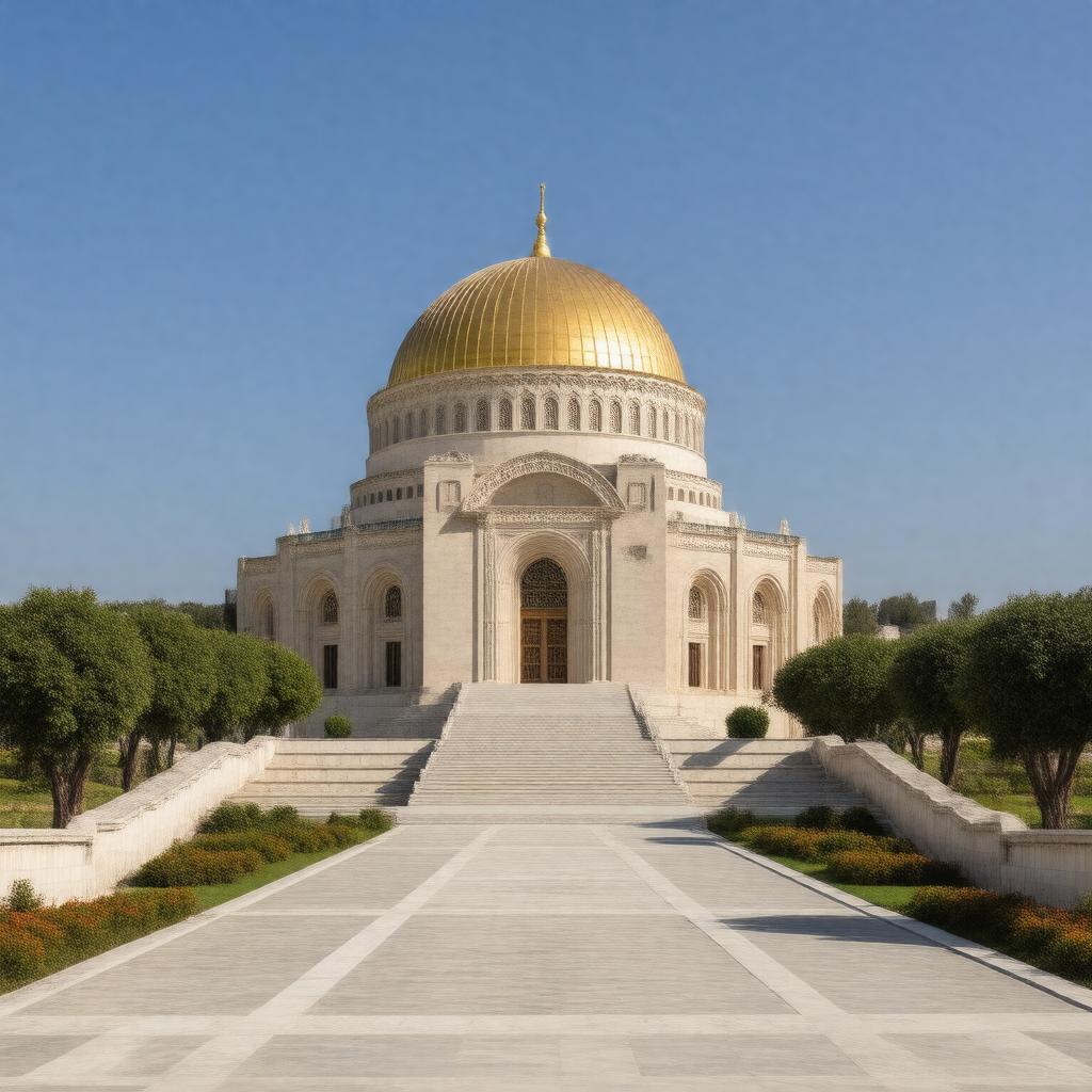 Click to view larger image AI-created image of Shrine of the Báb