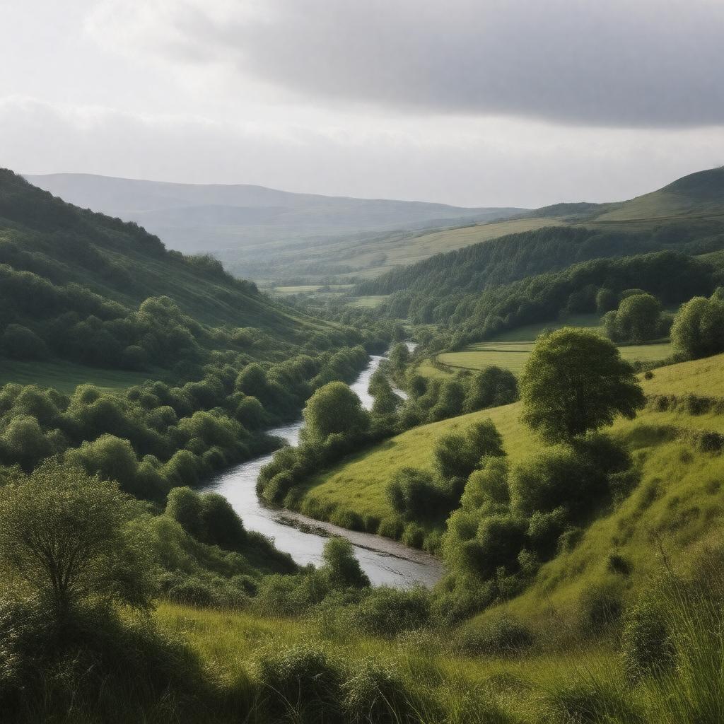 AI-created image of Shropshire, England