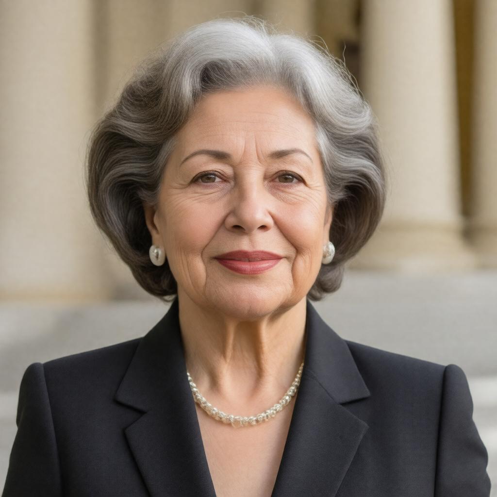 Click to view larger image AI-created image of Shulamit Aloni