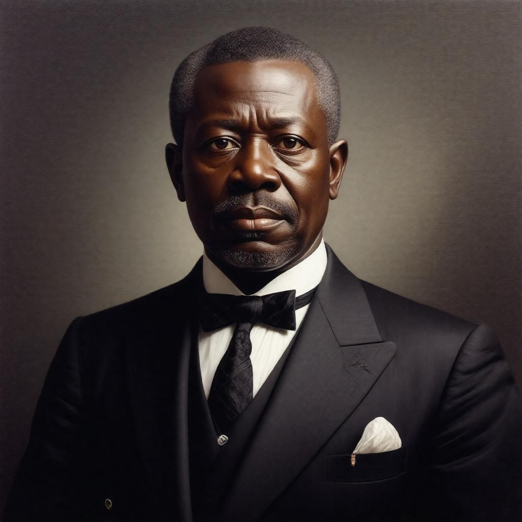 Click to view larger image AI-created image of Siaka Stevens