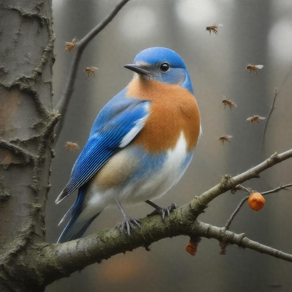 AI-created image of Sialia sialis