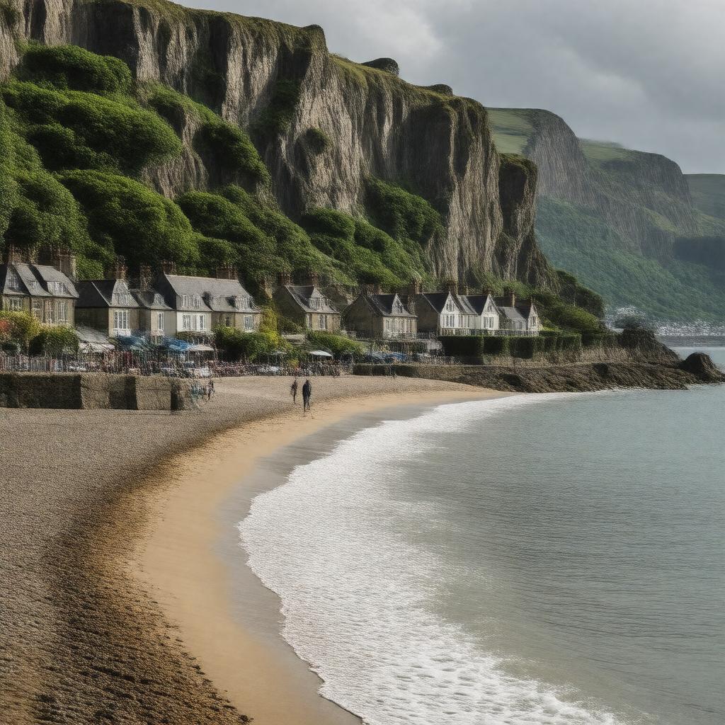 AI-created image of Sidmouth, Devon, England