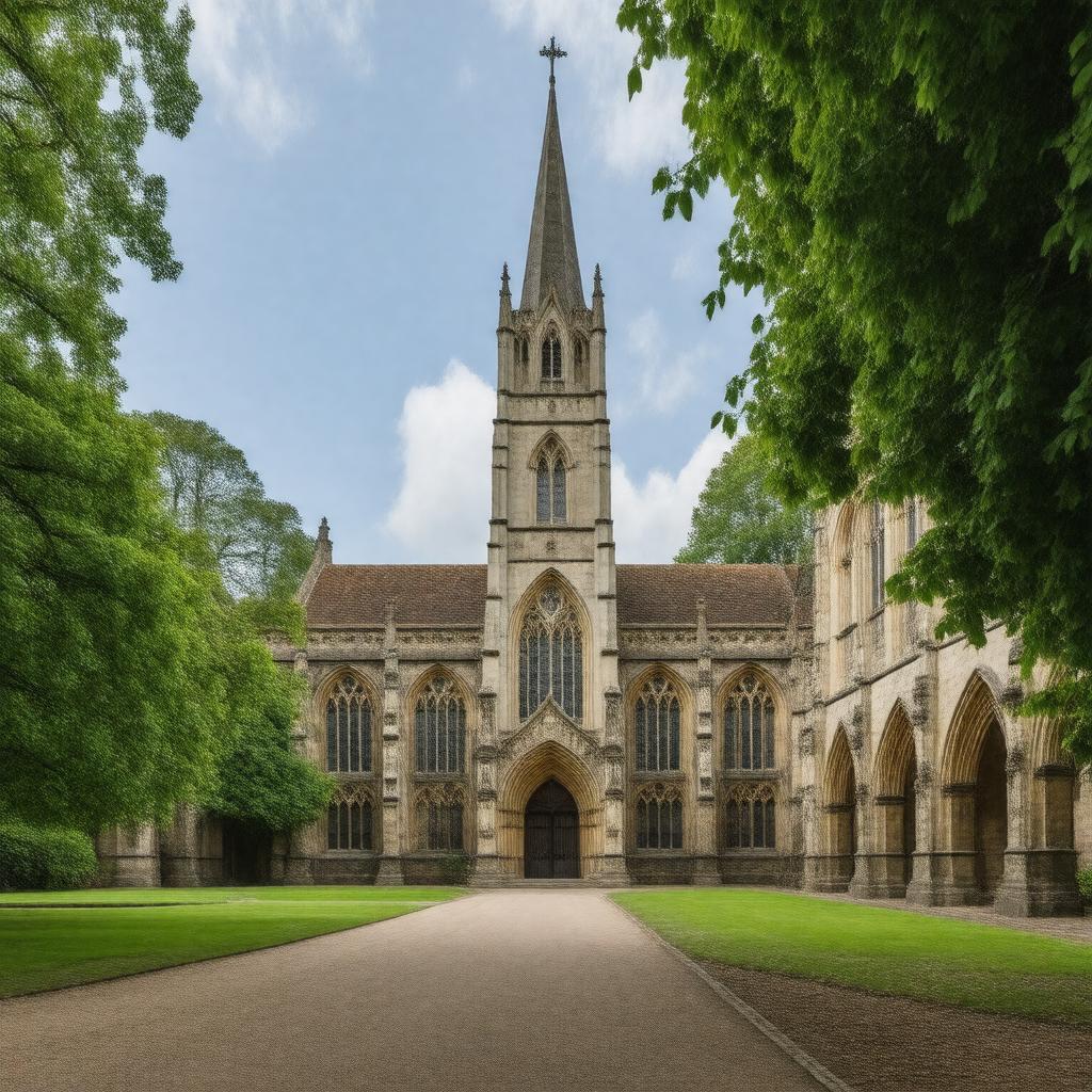 AI-created image of Sidney Sussex College Chapel