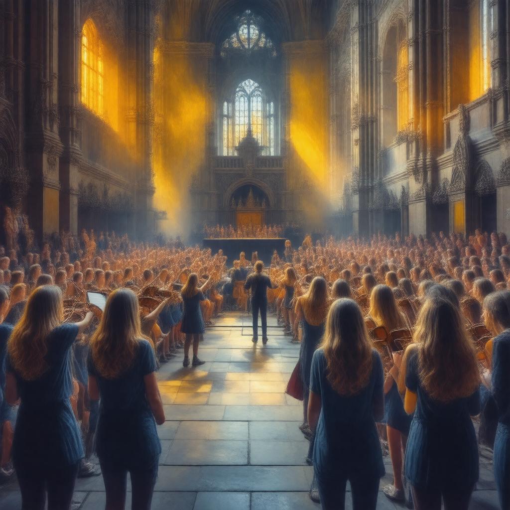 AI-created image of Sidney Sussex College Music Society